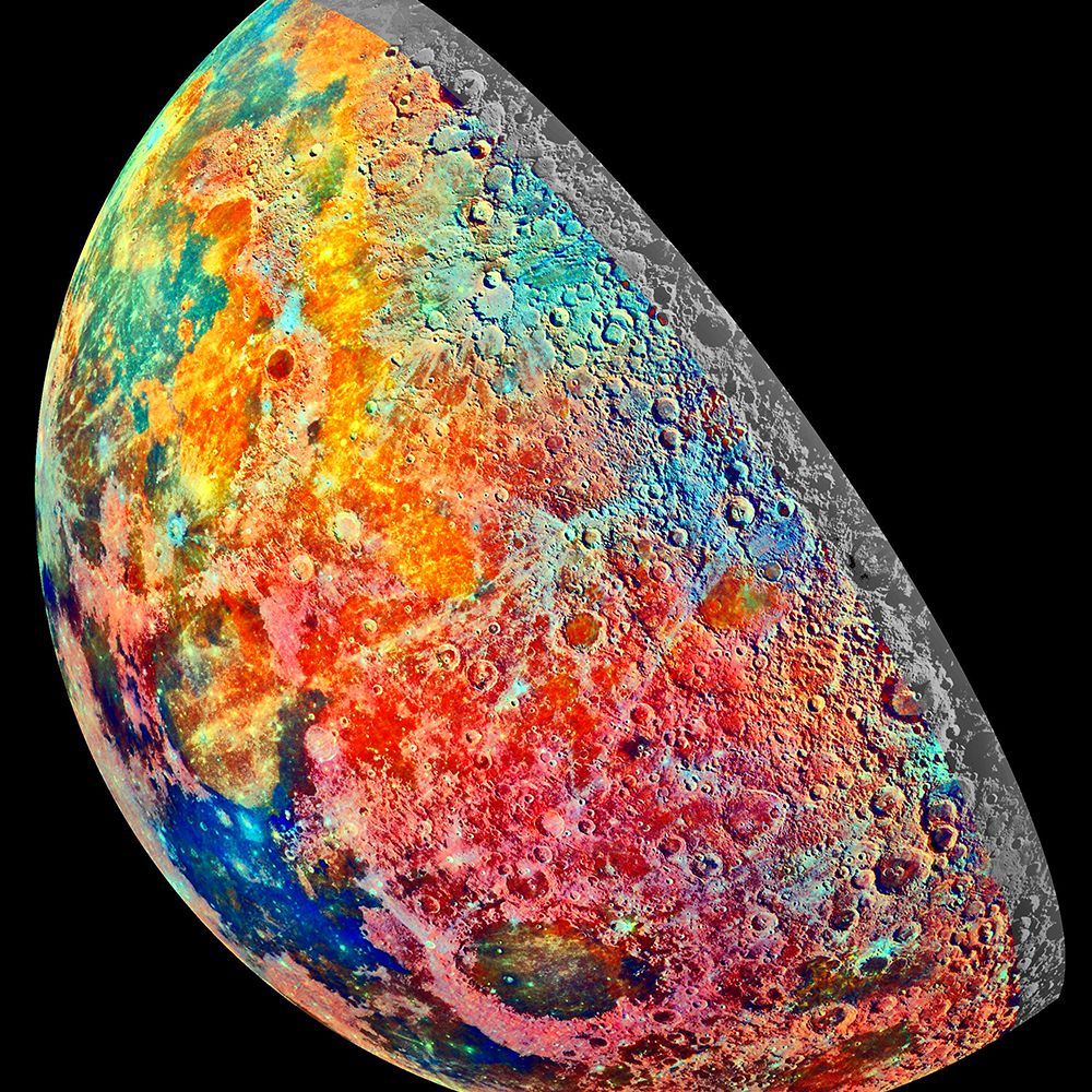 Moon Image Construct from the Galileo Imaging System