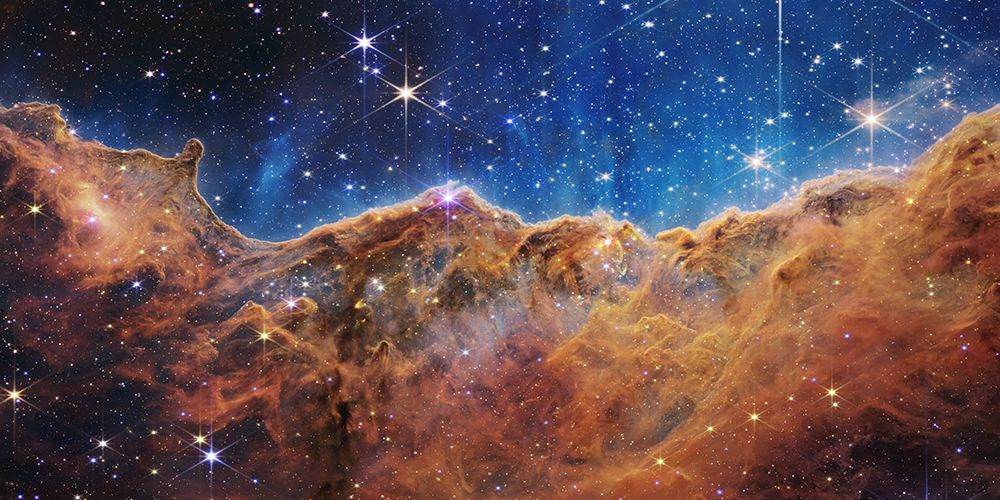 Cosmic Cliffs in the Carina Nebula