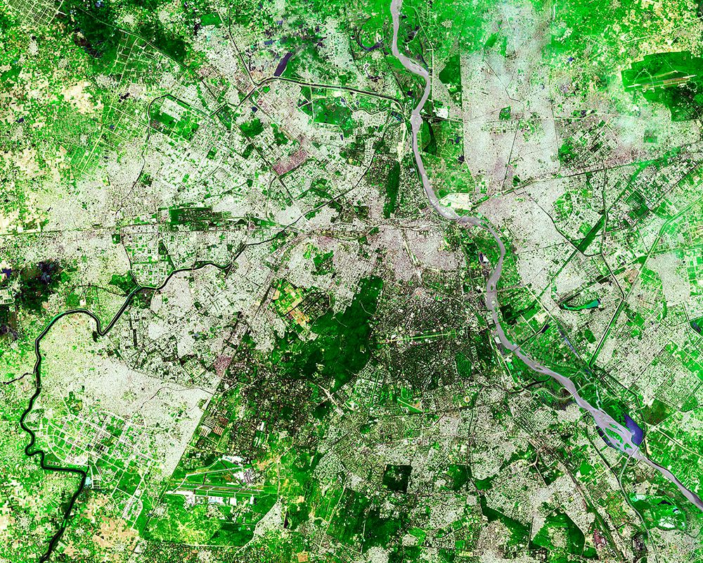 Delhi - India Viewed from Space