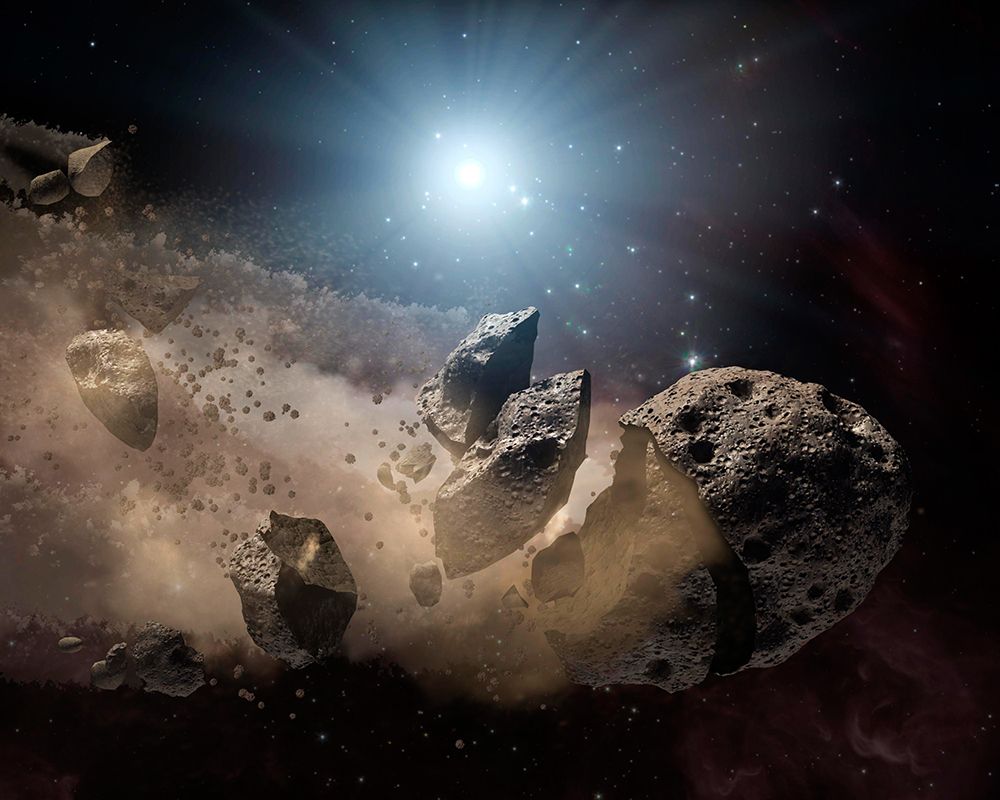 Asteroids around Several Dead Stars