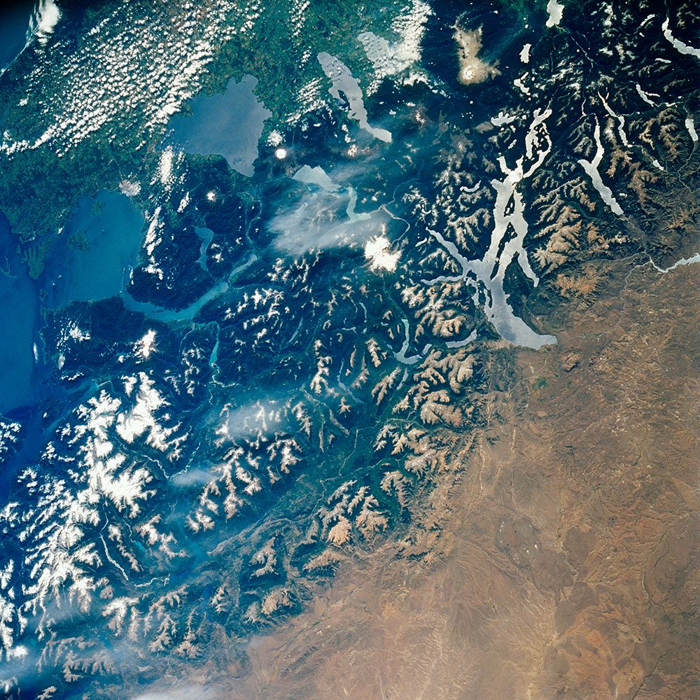Argentina and Chile - South America Viewed from Space