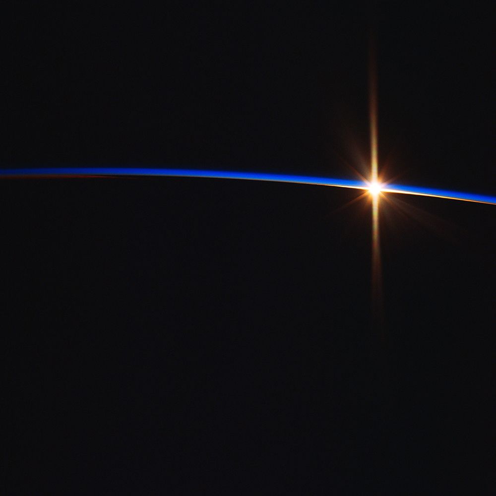 Earth from Mir Space Station during NASA 7 Mission
