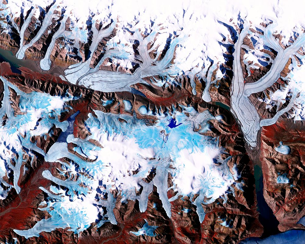 Ellesmere Island - Qikiqtaaluk - Nunavut Viewed from Space