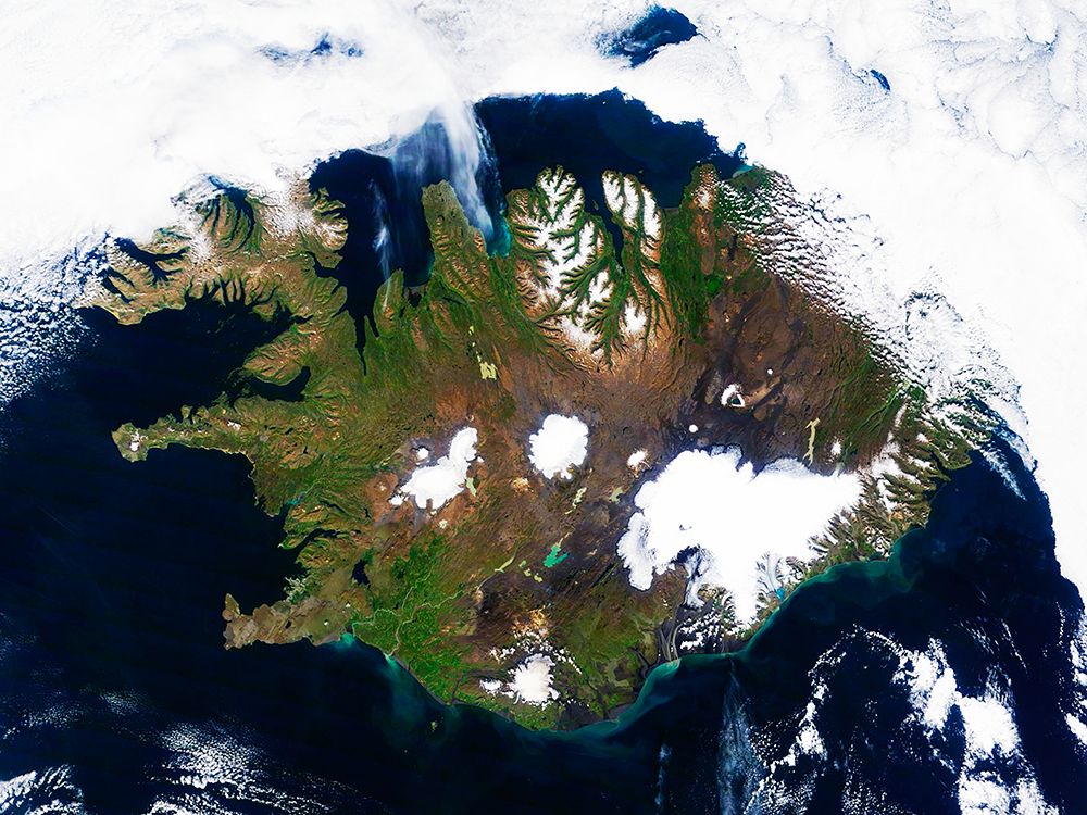Iceland 2014 Viewed from Space