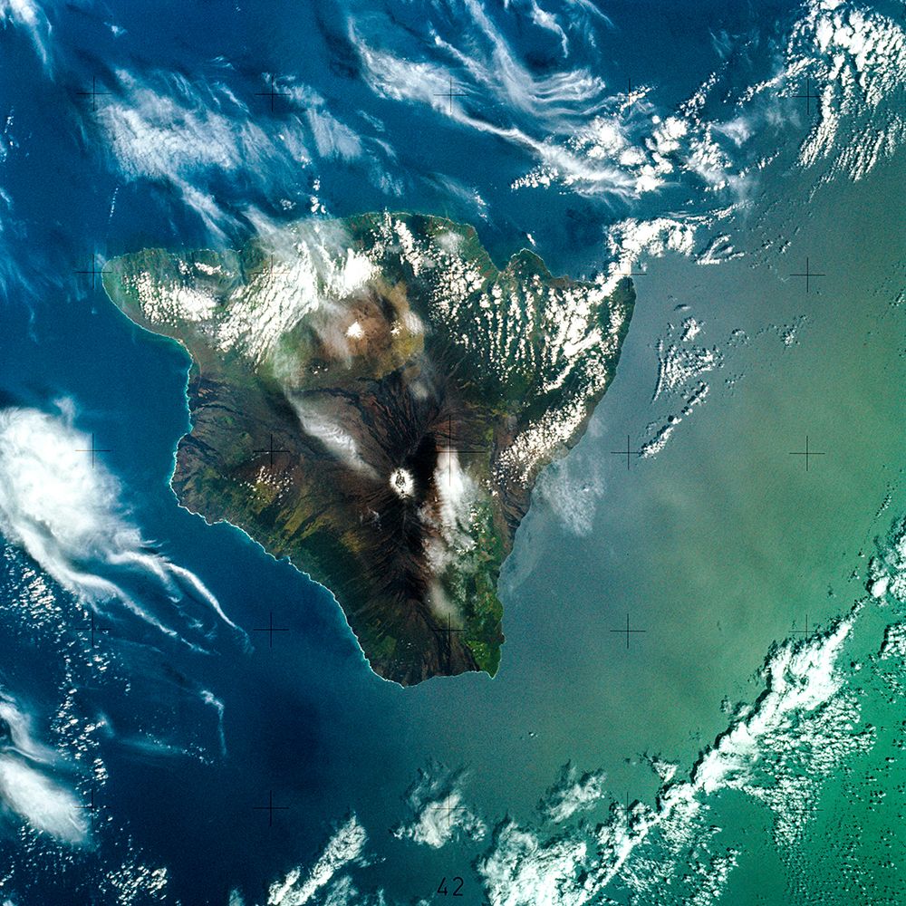 Island of Hawaii - State of Hawaii seen from Skylab