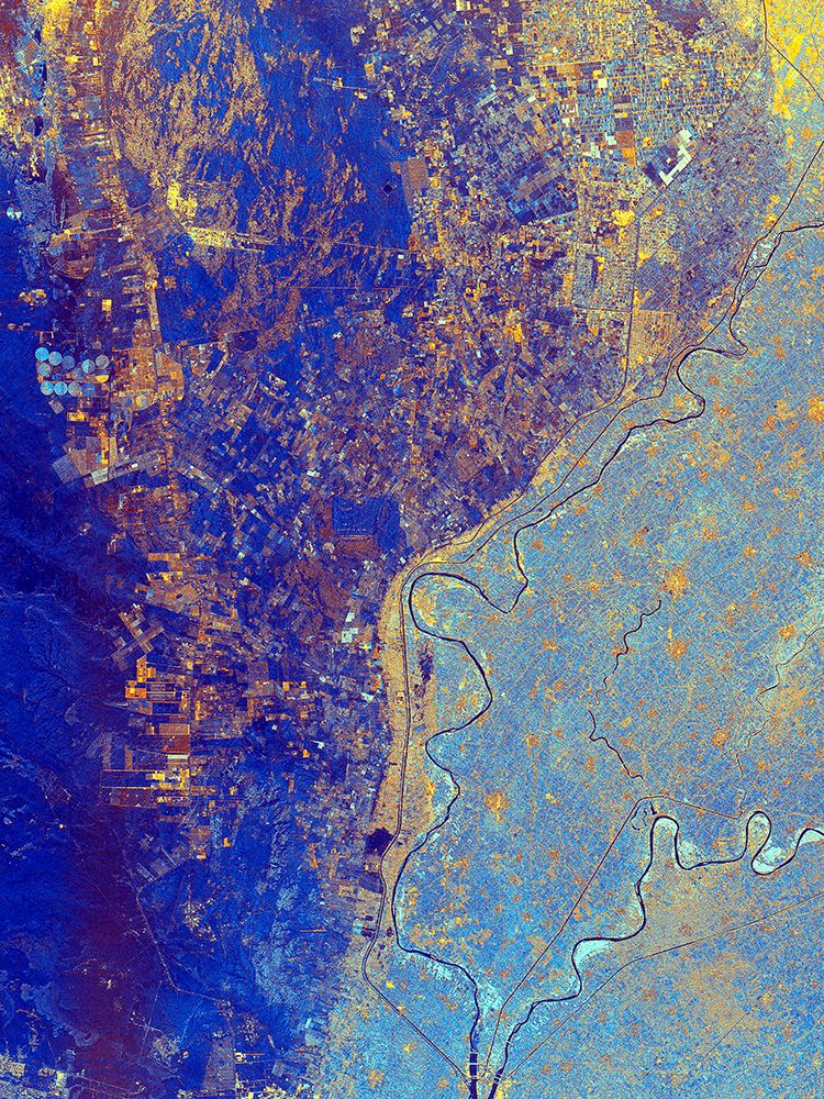 Just north of the City of Cairo - Egypt Viewed from Space