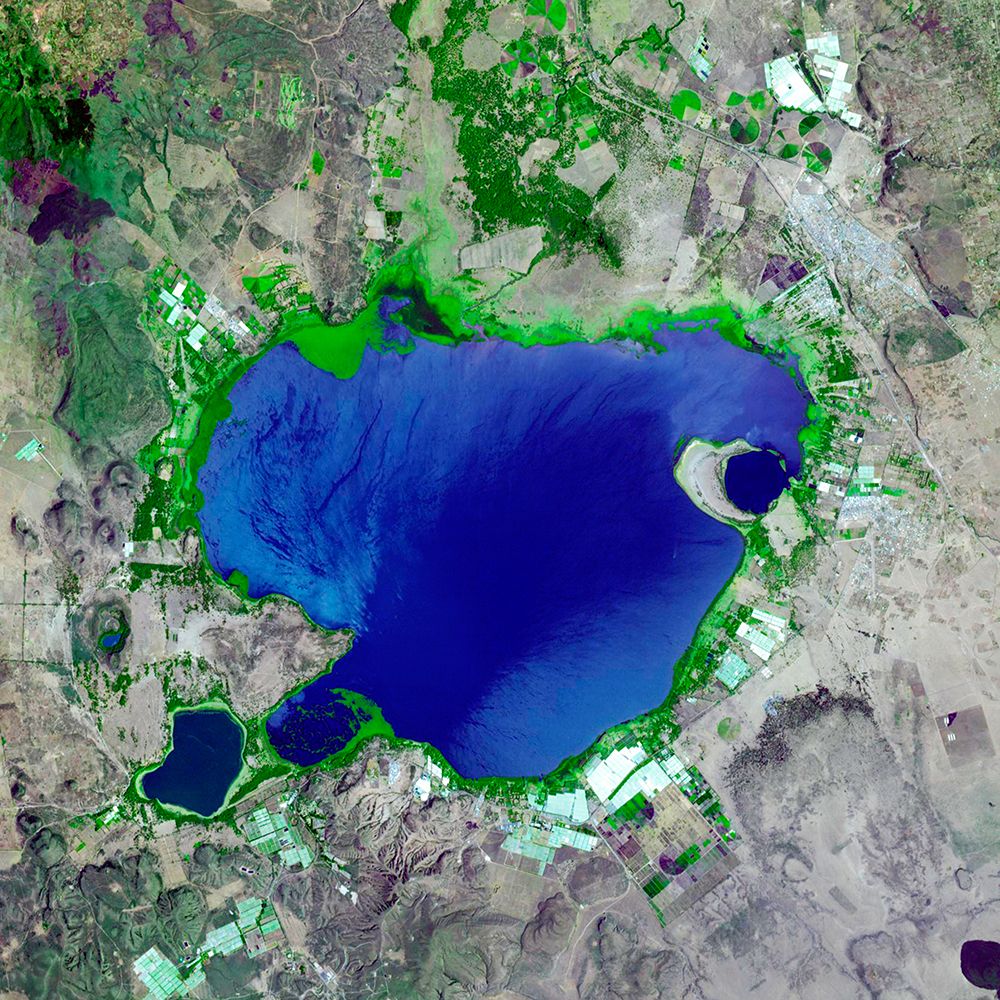 Lake Naivasha - Nairobi Viewed from Space