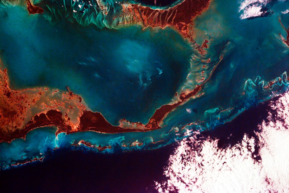 Little Bahama Bank - the Bahamas Viewed from Space