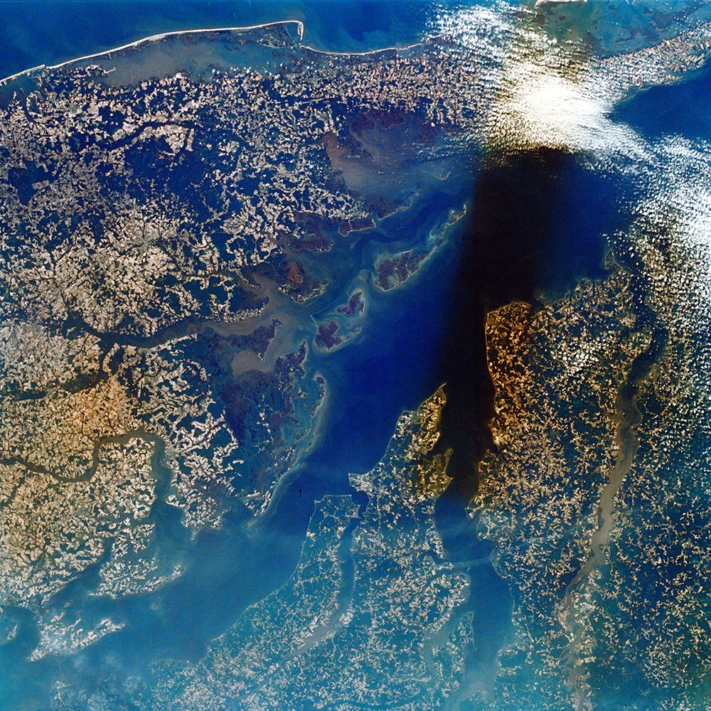 Lower Chesapeake Bay - VA Viewed from Space