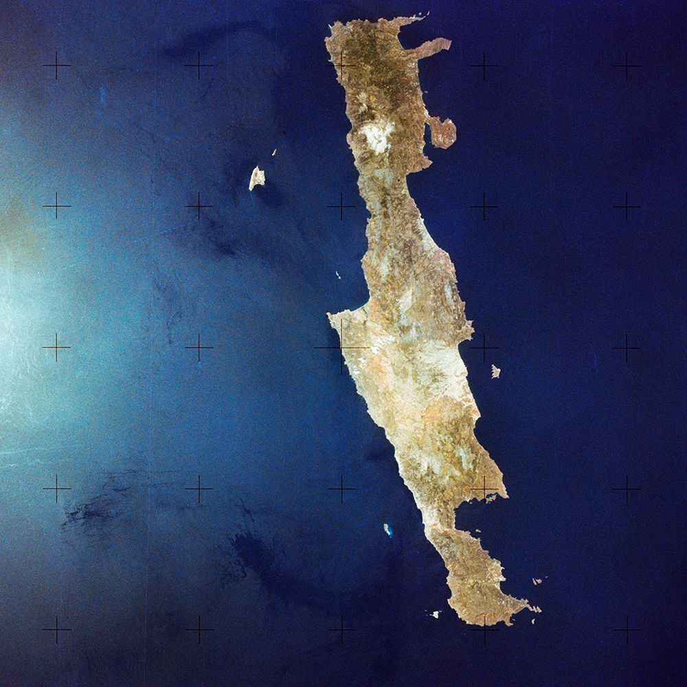 The Island of Crete Viewed from Space