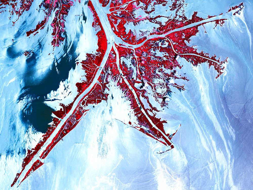 Mississippi River Delta 2010 Viewed from Space