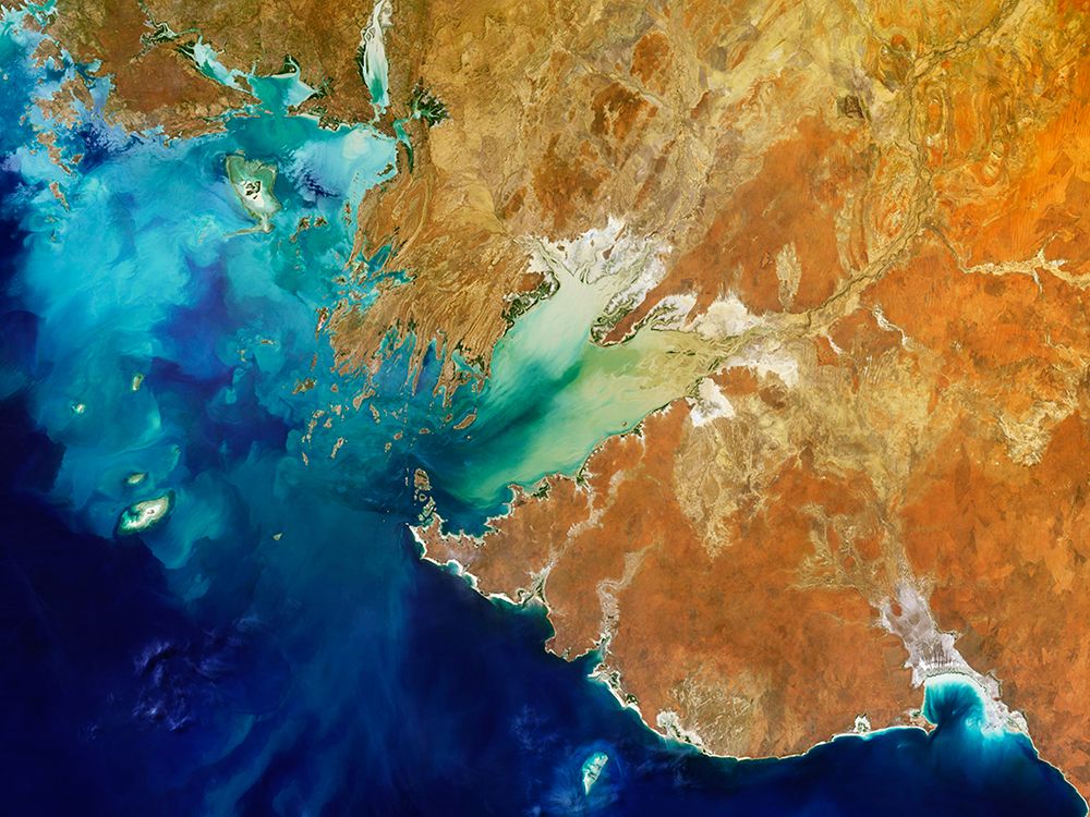 Parts of the Kimberley region of Western Australia from Space