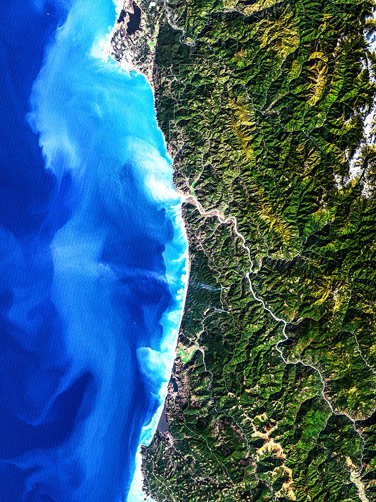 Redwood National Park from Space