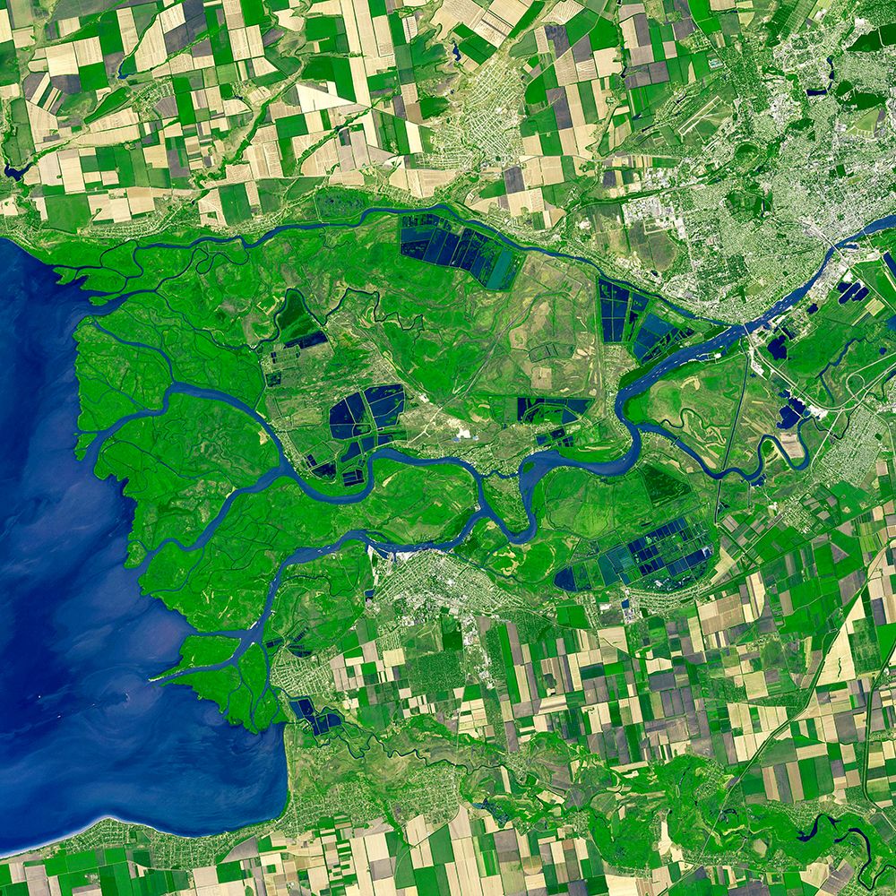 Rostov-on-Don - a Russian City on the Don River from Space