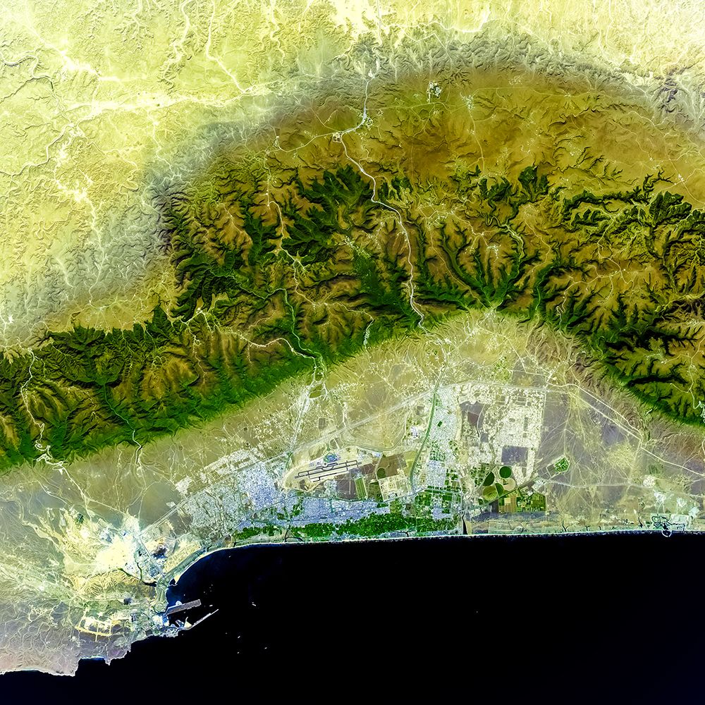 Salalah - Oman Viewed from Space