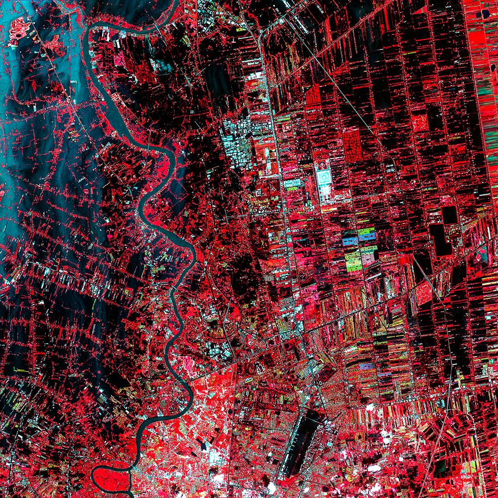 Thailand Floods Monitored by a NASA satellite