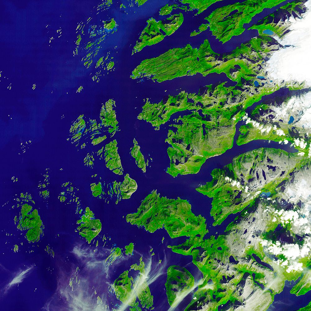 Norway and the Saltfjellet-Svartisen National Park from Space