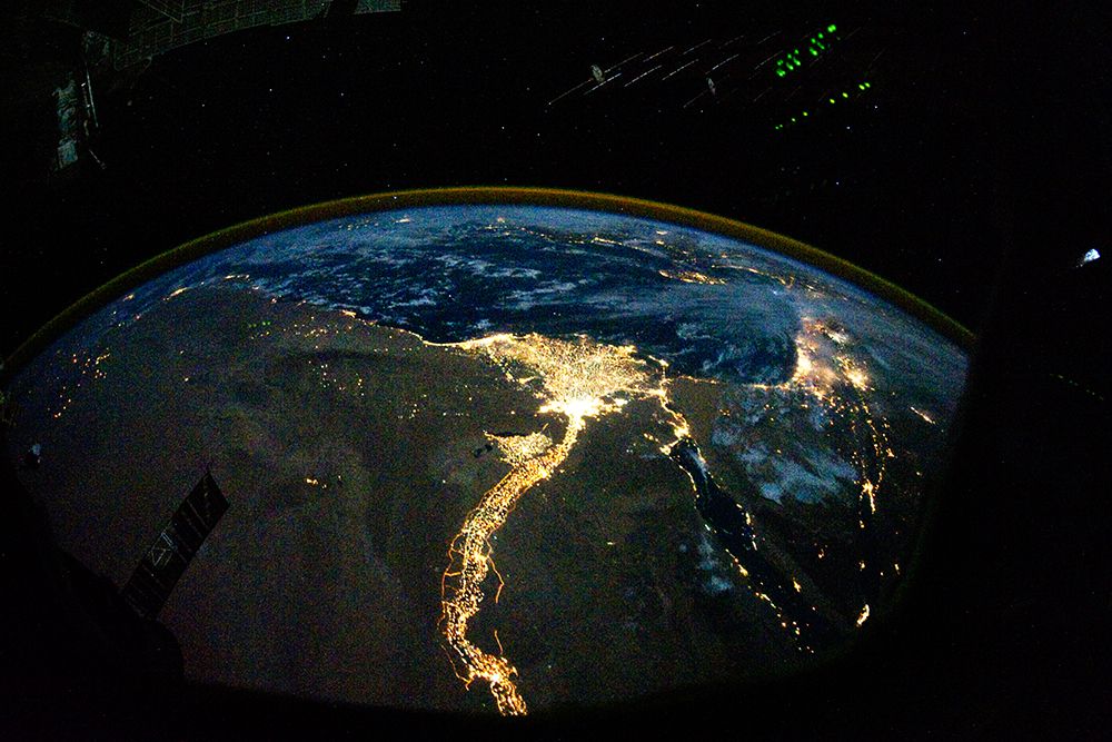 Cairo and Alexandria - Egypt Viewed from Space