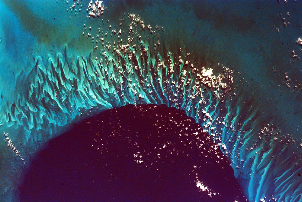 Grand Bahama Bank Viewed from Space