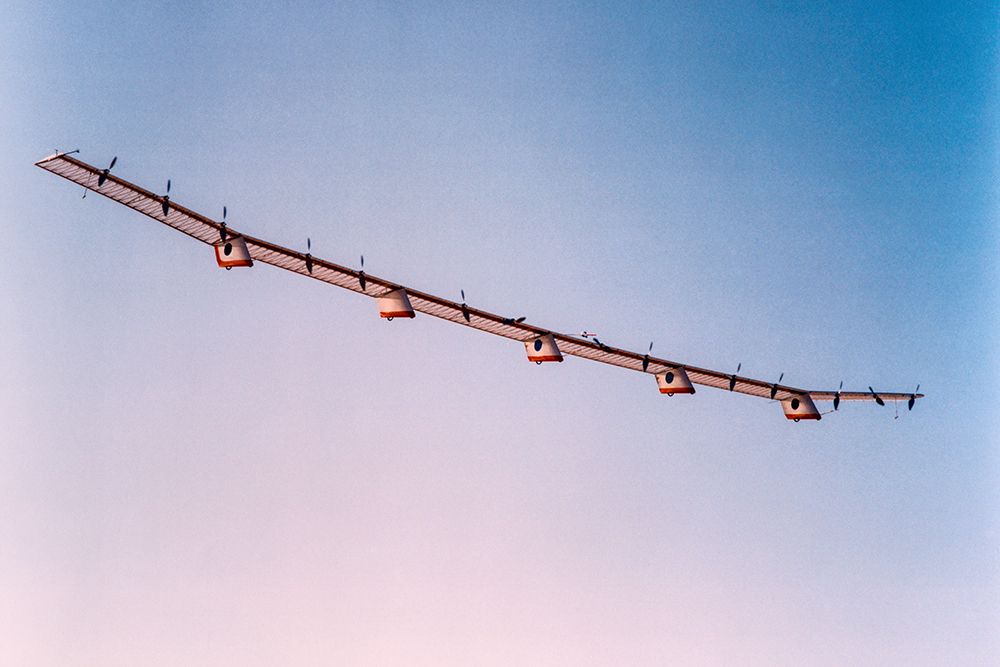 The Helios Prototype flew a series of test flights at Dryden in 1998