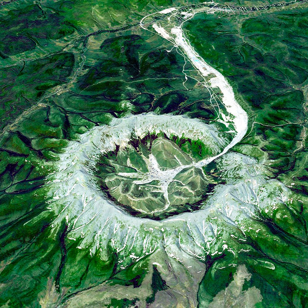 The Kondyor Massif in Eastern Siberia - Russia from Space