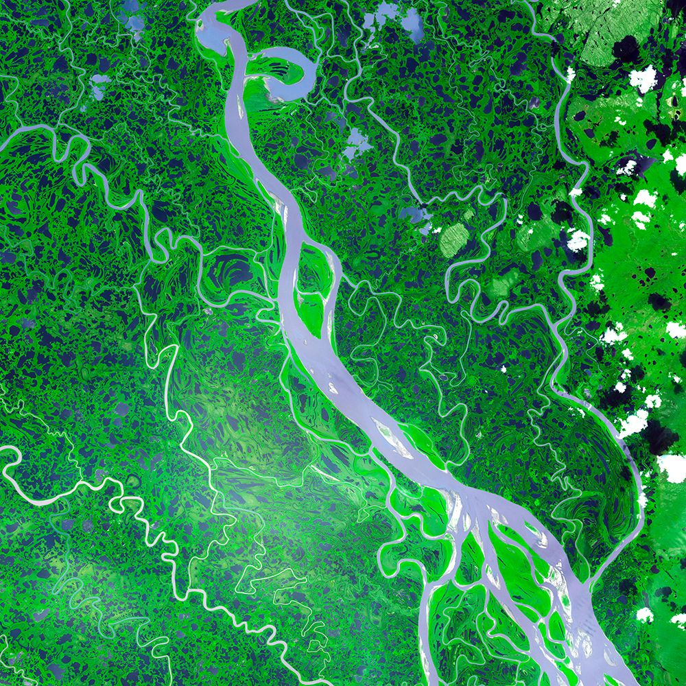 The Mackenzie River in the Northwest Territories - Canada