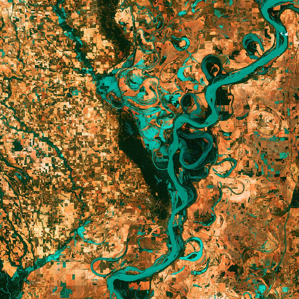the Mississippi River Viewed from Space