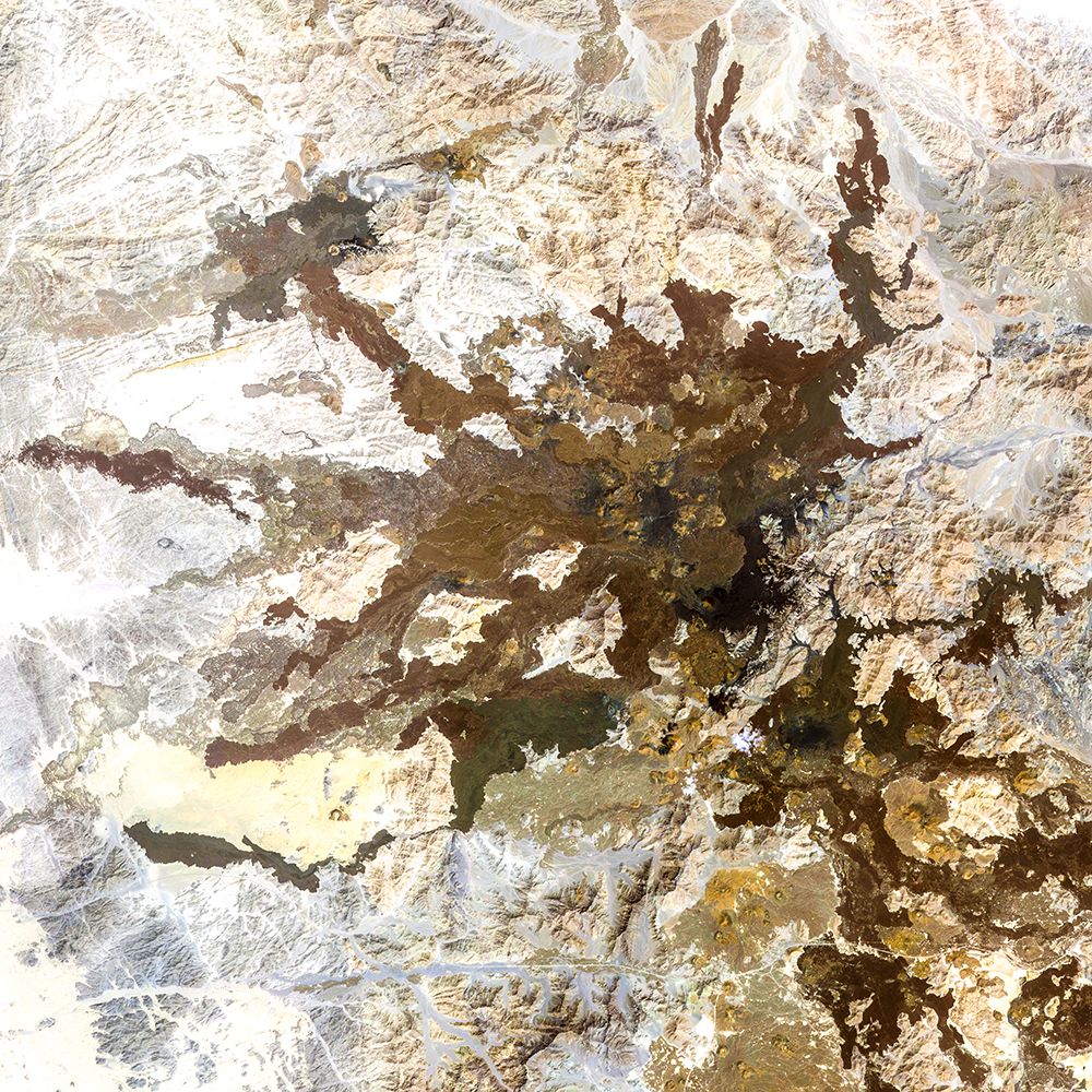 The Northwest area of Saudi Arabia - Harrat Lunayyir from Space