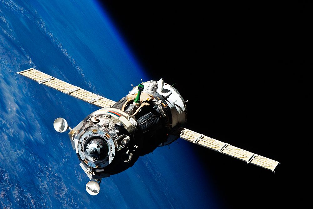The Soyuz TMA-19 spacecraft departs the International Space Station