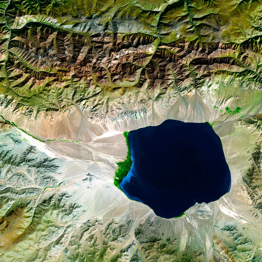 The Uvs Nuur Basin in Mongolia from Space