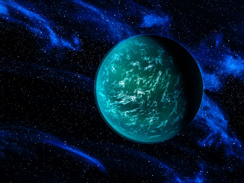 Artist Concept illustrates Kepler-22b