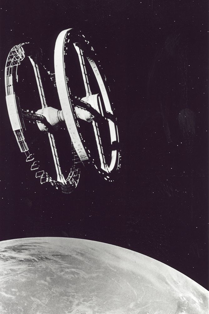 Space Station from the movie 2001 a Space Odyssey - directed by Stanley Kubrick in 1968