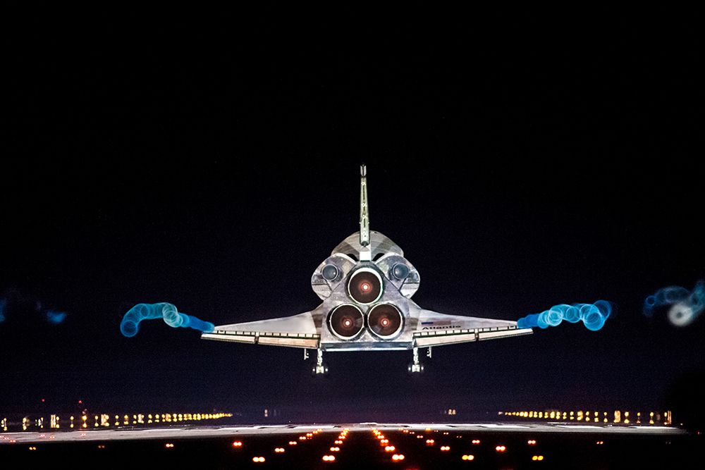 Space Shuttle Atlantis Landing at Kennedy Space Center for the Final Time