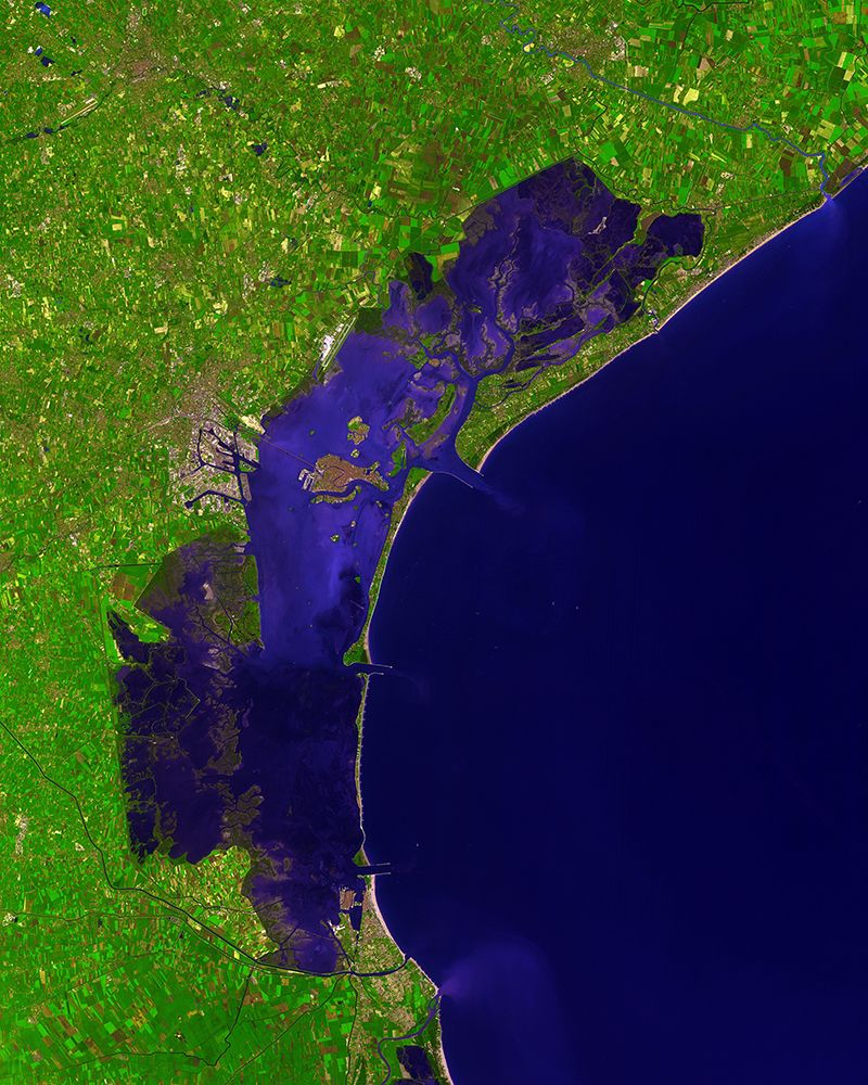 Venice Lagoon - Italy 2001 Viewed from Space