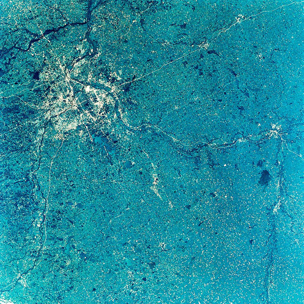 View of Minneapolis-St.Paul - Minnesota area from Space