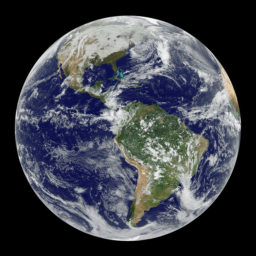 View of the Americas from Space