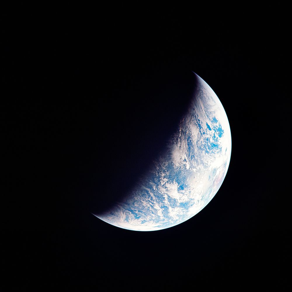 View of the Earth seen from the Apollo 12 Spacecraft