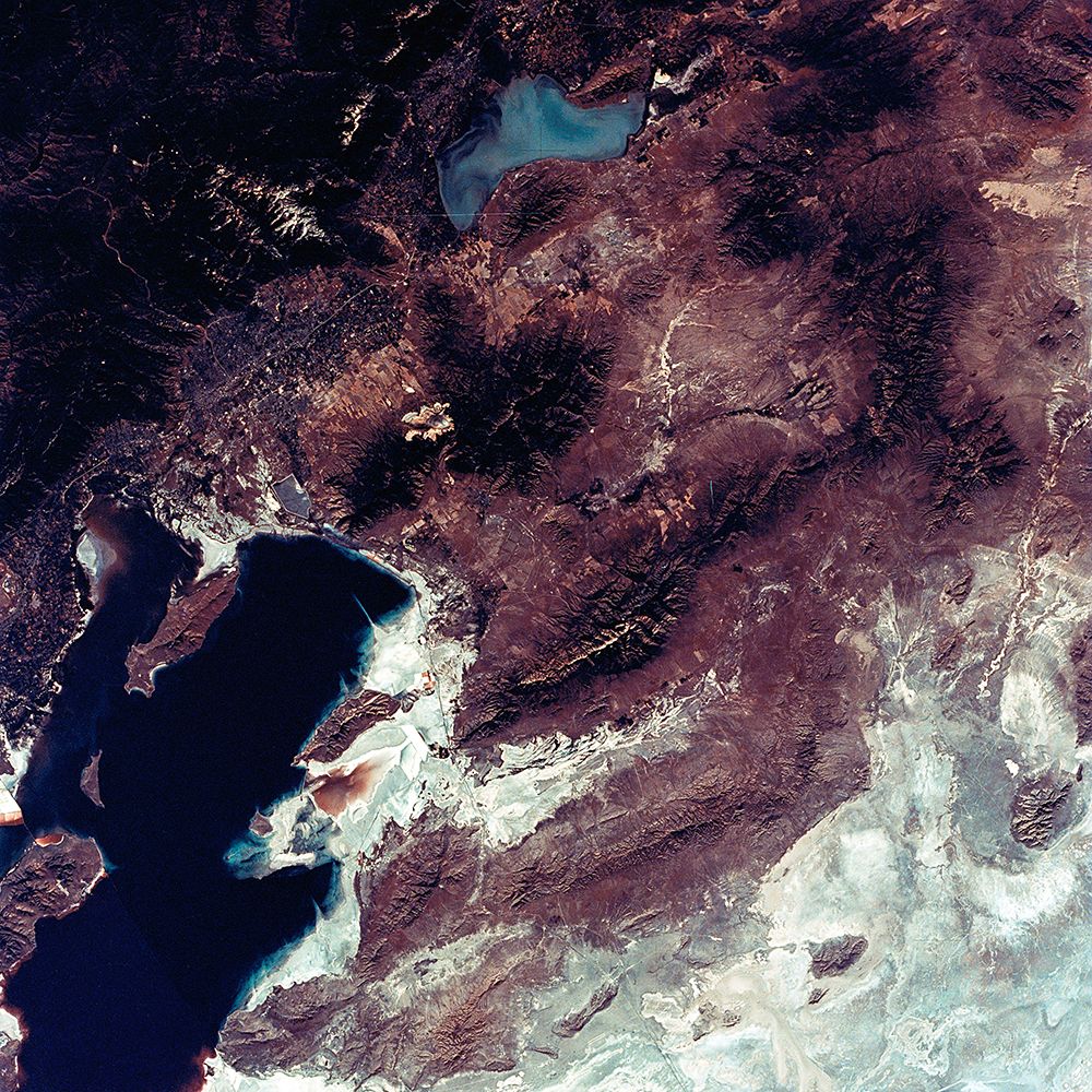 Salt Lake City - Utah area from Space