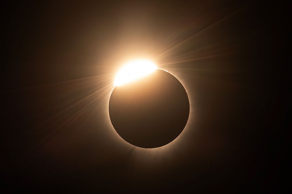 Solar Eclipse Diamond Ring