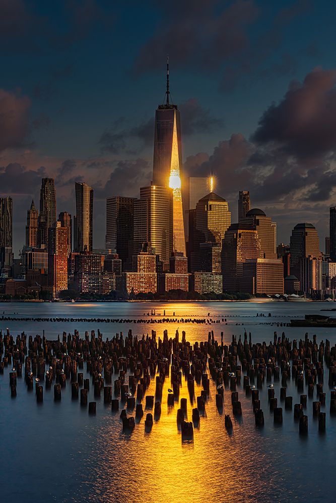 World Trade Center at Sunset