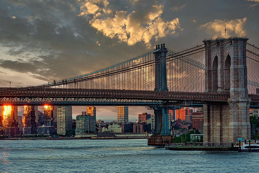 Brooklyn and Manhattan Bridges