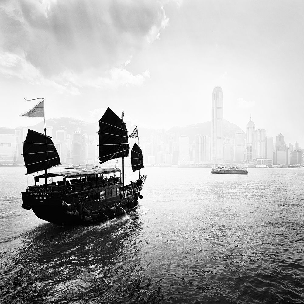 Boat in Hong Kong Bay