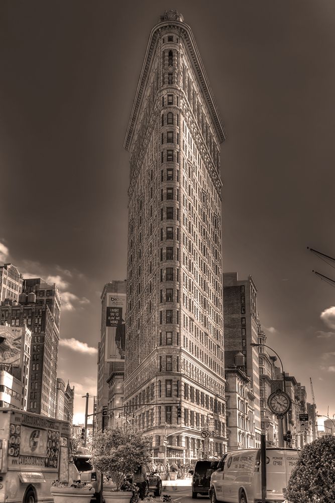 Flatiron Building NYC Sepia