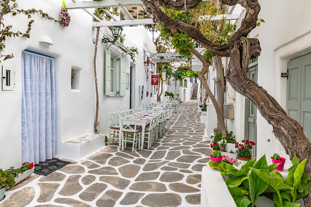 Paros Greece street
