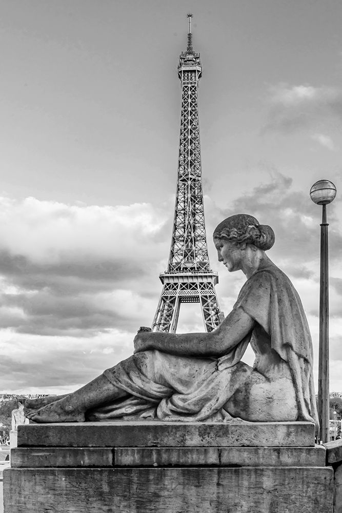 Female Statue Eiffel Tower