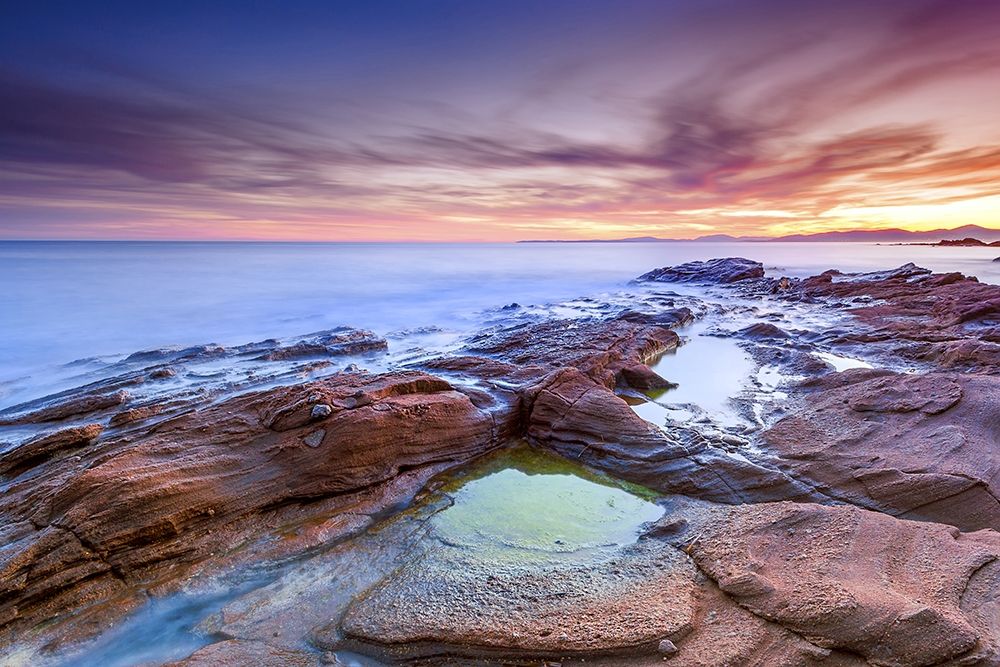 Coucher de soleil sur le Dramont