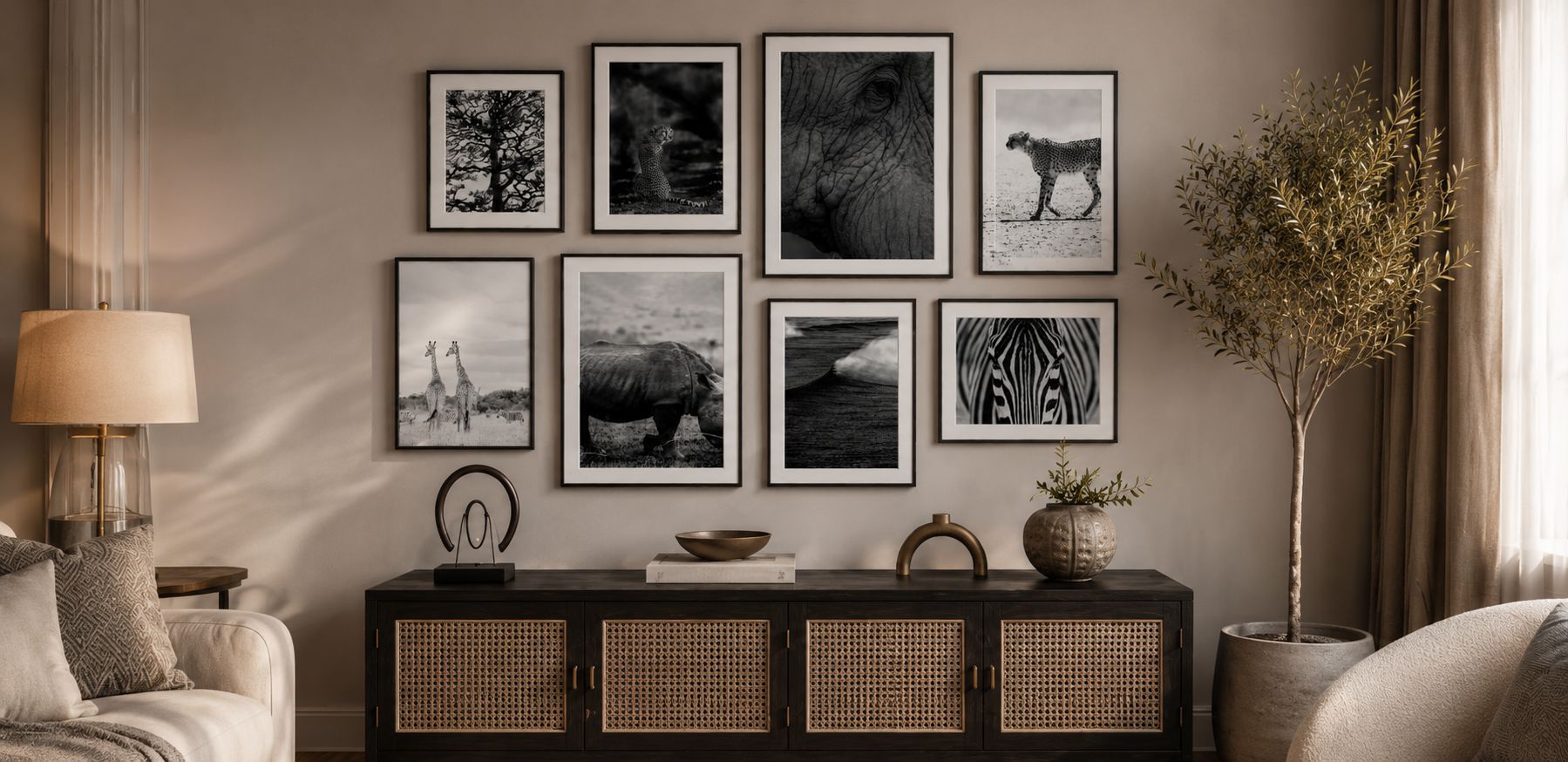 Beautifully art-fitted commercial interior
